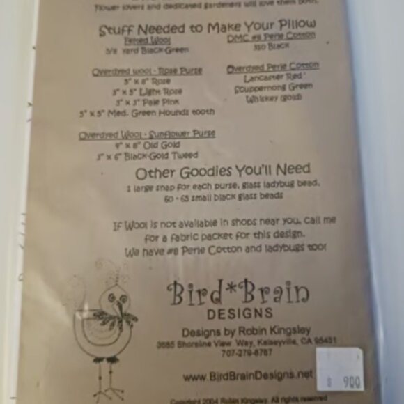 Vintage Flower Petal Purses Pattern - Bird Brain Designs - Felted Wool Purses - Picture 2 of 3